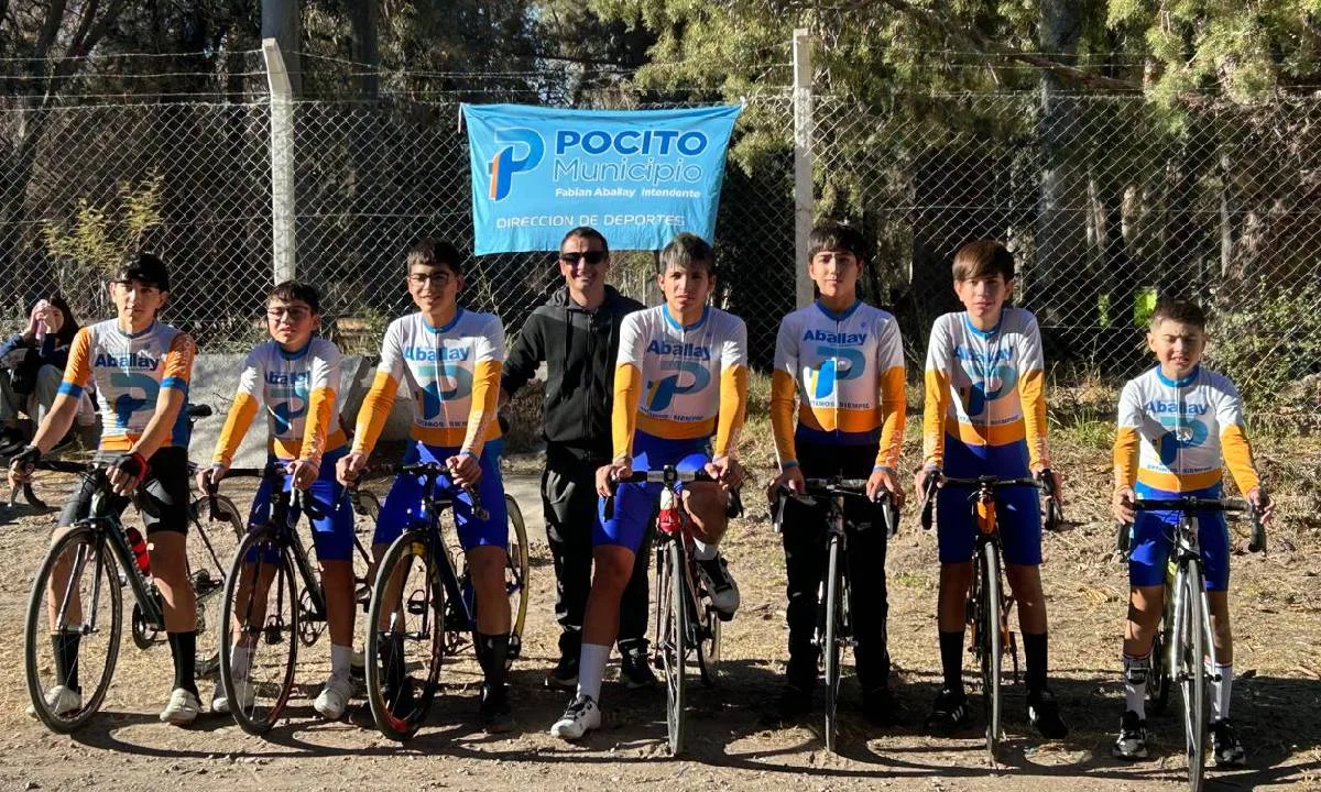 Ciclistas de Pocito compiten en la Vuelta a San Juan Infanto-Juvenil