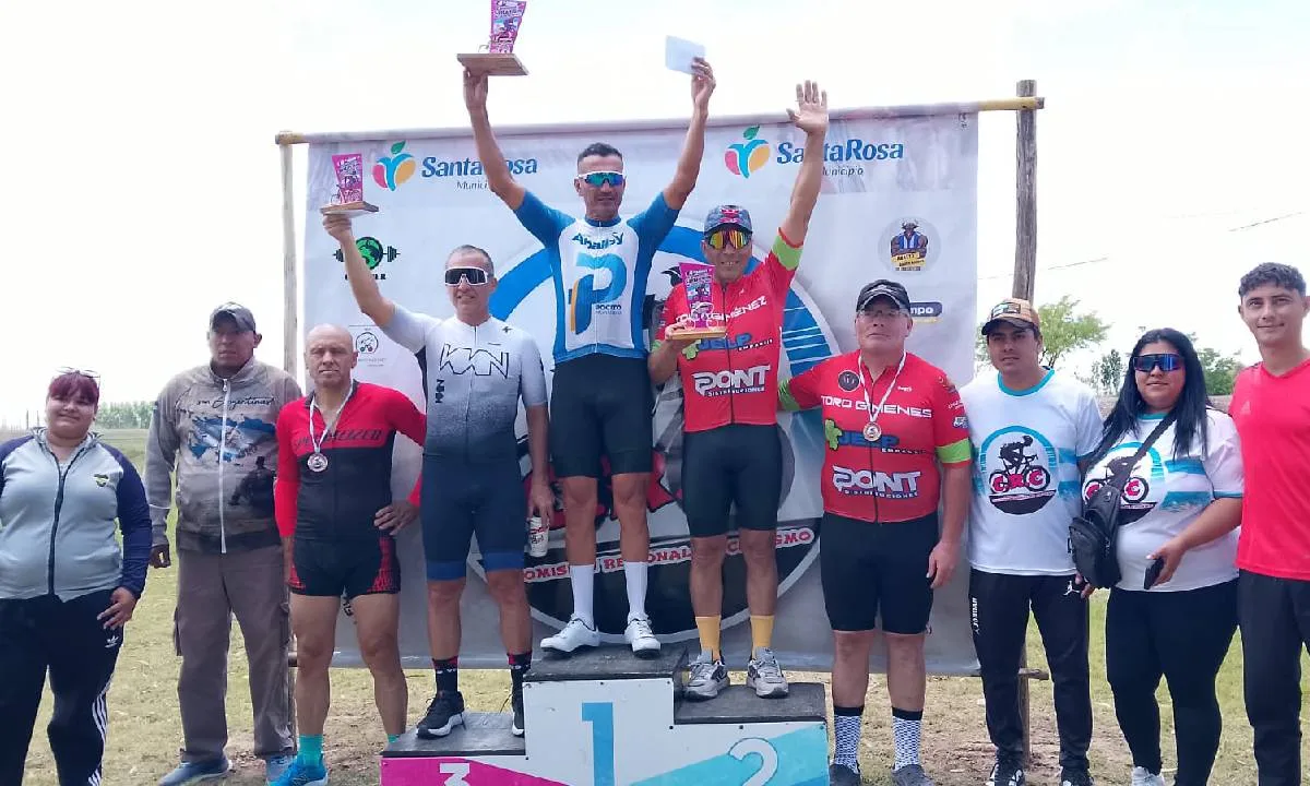David Funes se consagró en el Campeonato Santarrosino de ciclismo
