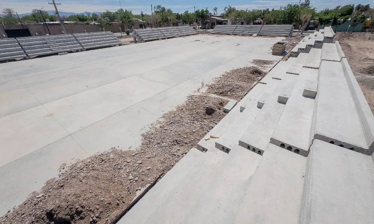 El Polideportivo Municipal de Pocito avanza hacia su finalización