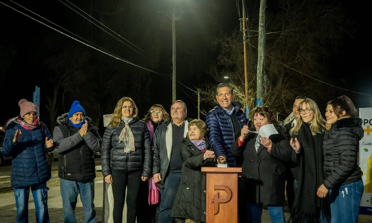 Pocito mejoró la seguridad con nueva iluminación LED en Calle 14