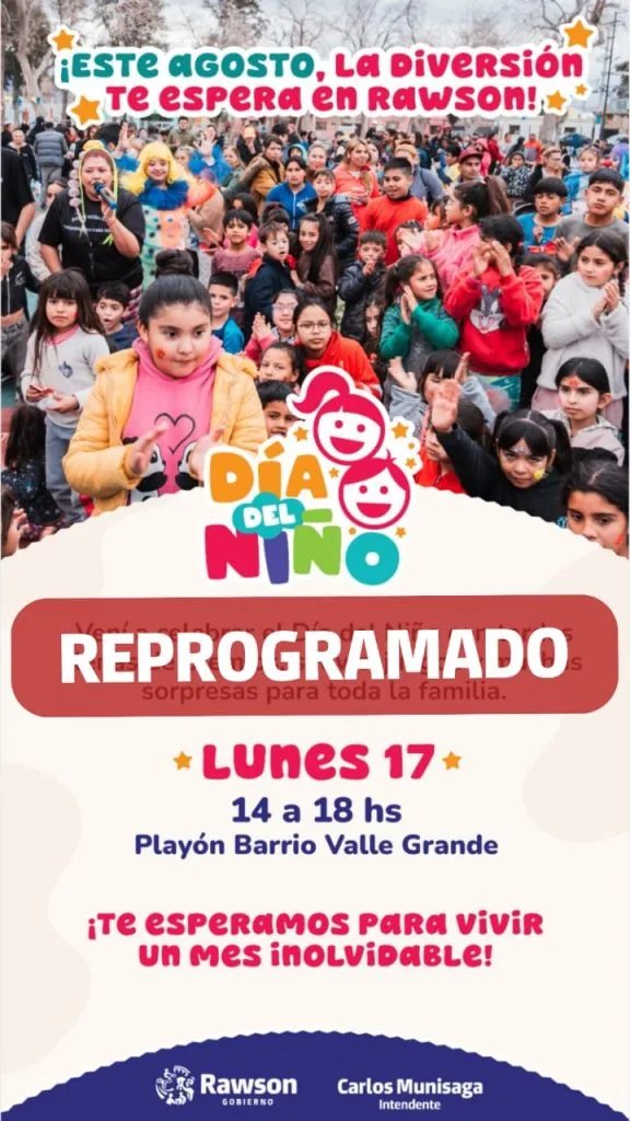 Se reprogramó el festejo del Día del Niño en Valle Grande