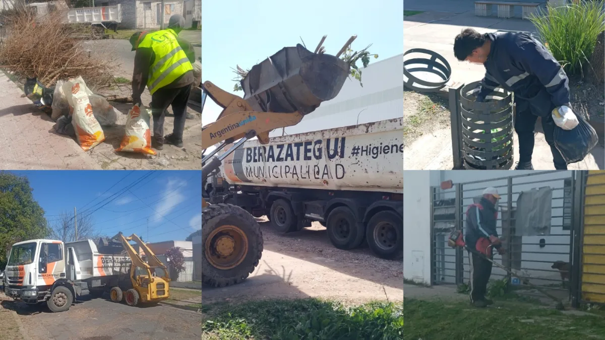 Berazategui intensificó la limpieza en varios barrios