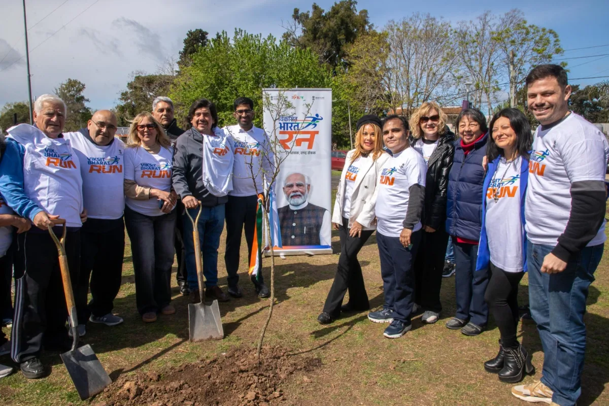 Berazategui realizó el Viksit Bharat Run 2026 en homenaje a Gandhi
