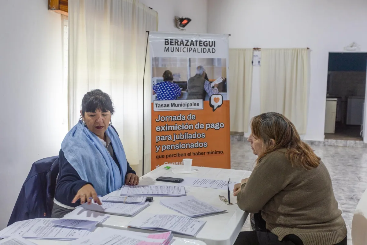 Eximición de tasas municipales para jubilados en Berazategui