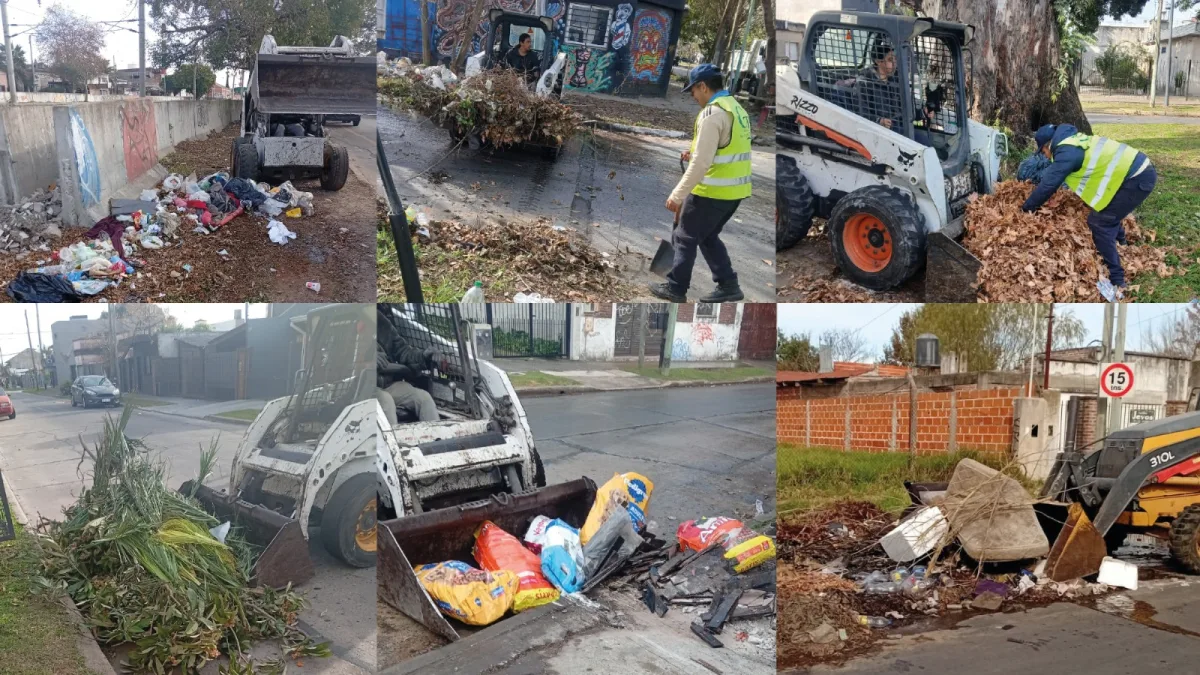La Municipalidad de Berazategui intensificó los operativos de limpieza