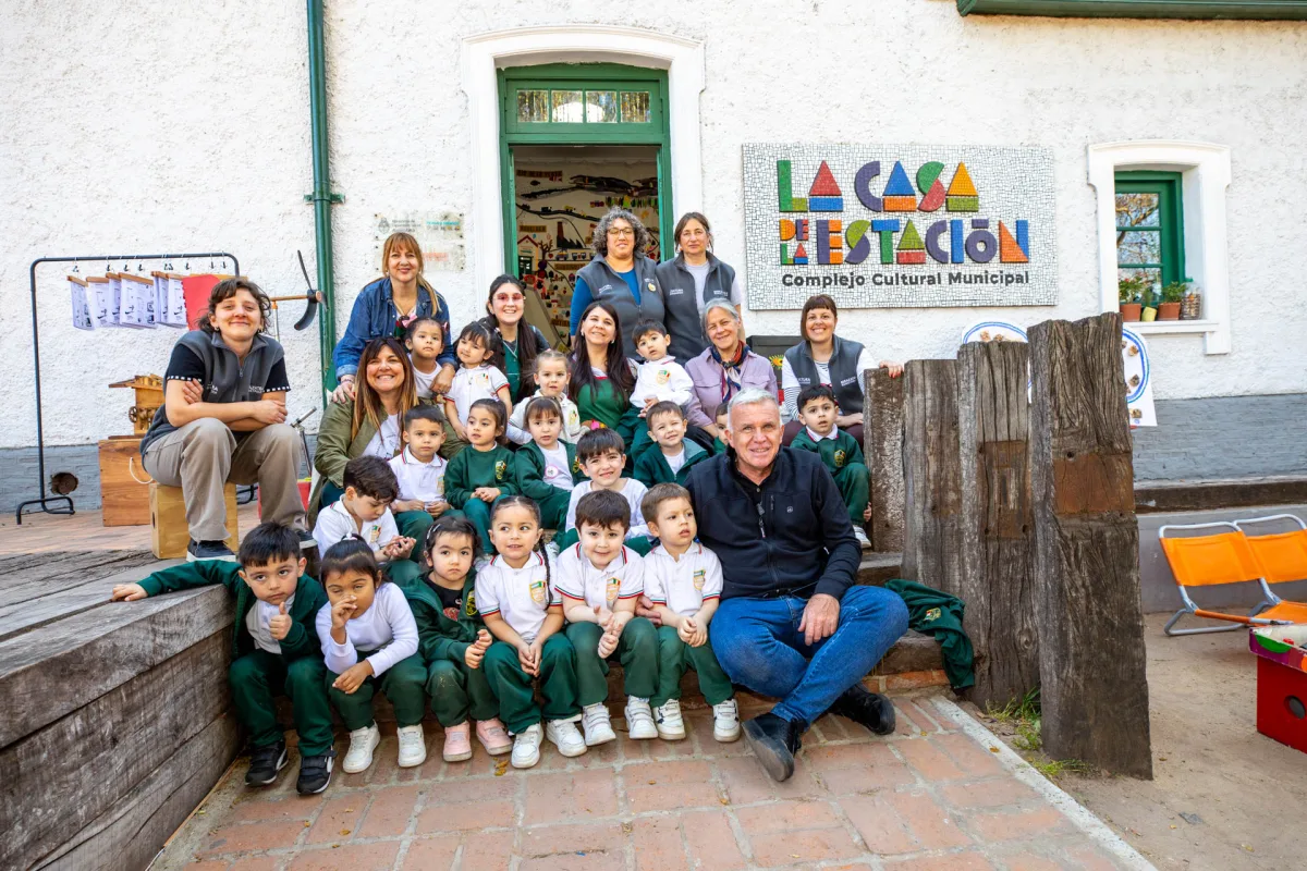 Los niños del Jardín Da Vinci disfrutaron de una tarde en La Casa de la Estación