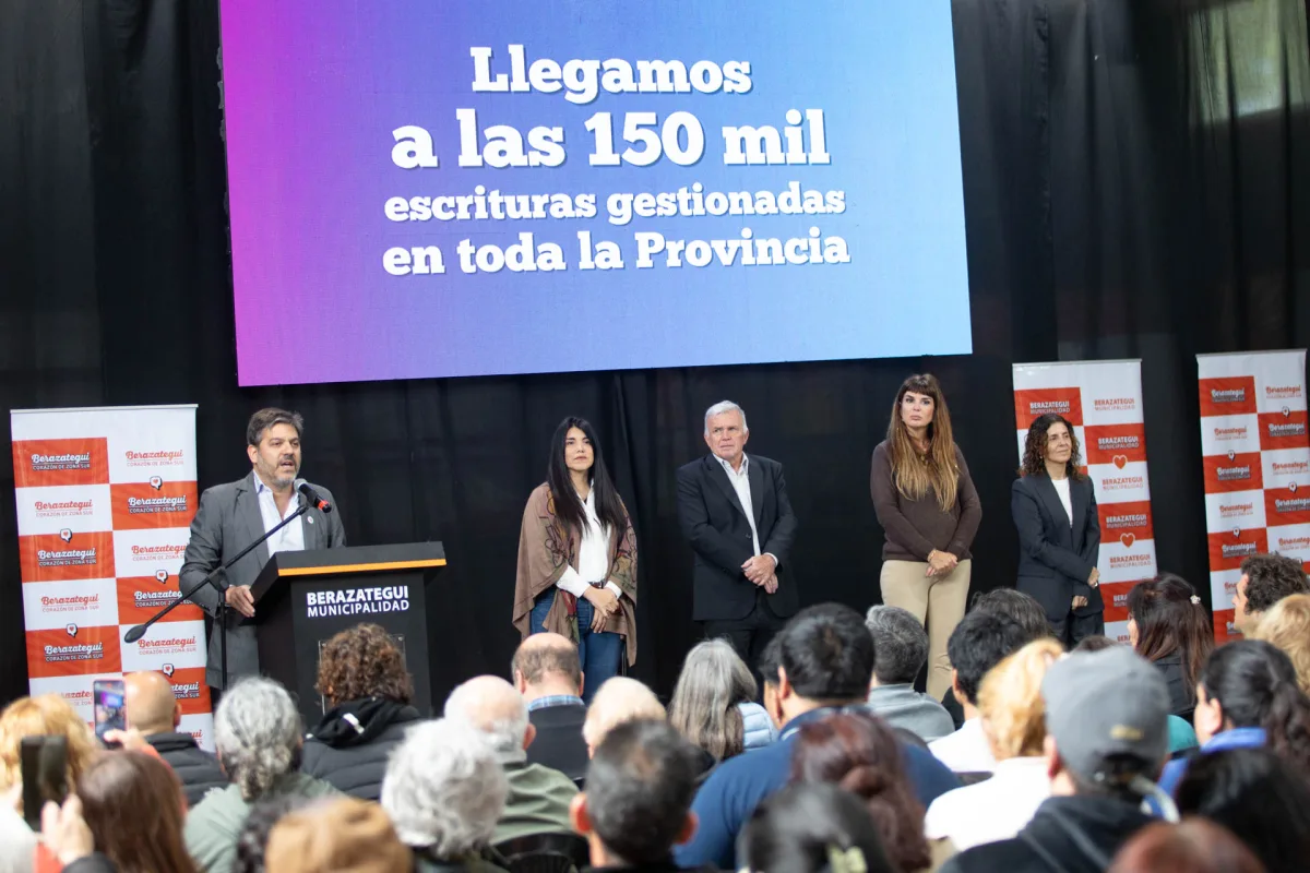 Más de 540 escrituras entregadas a familias de Berazategui