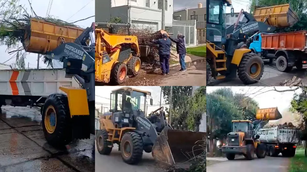 Operativos de limpieza en Berazategui para mantener la ciudad ordenada