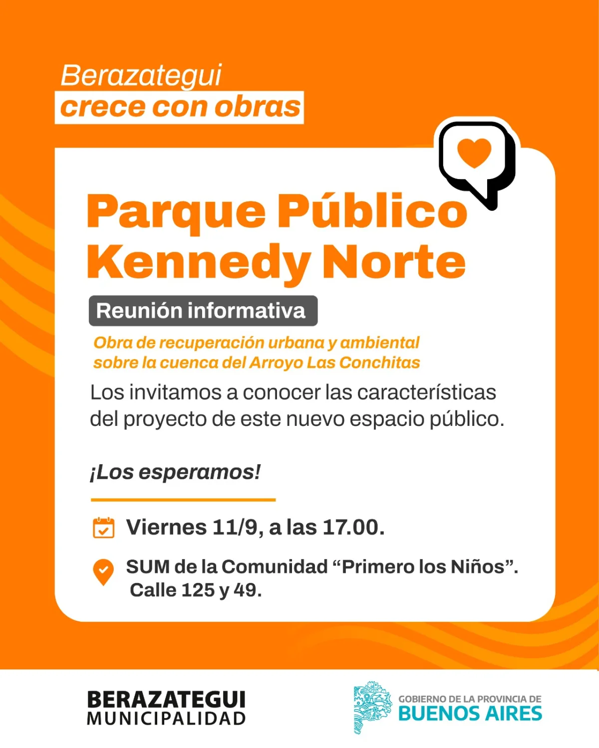 Reunión sobre el Parque Público Kennedy Norte en Berazategui
