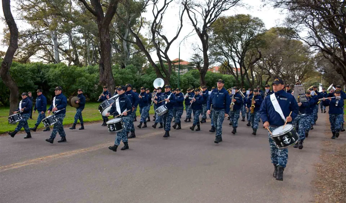 Concierto gratuito de la Banda de la Base Naval en Puerto Madryn