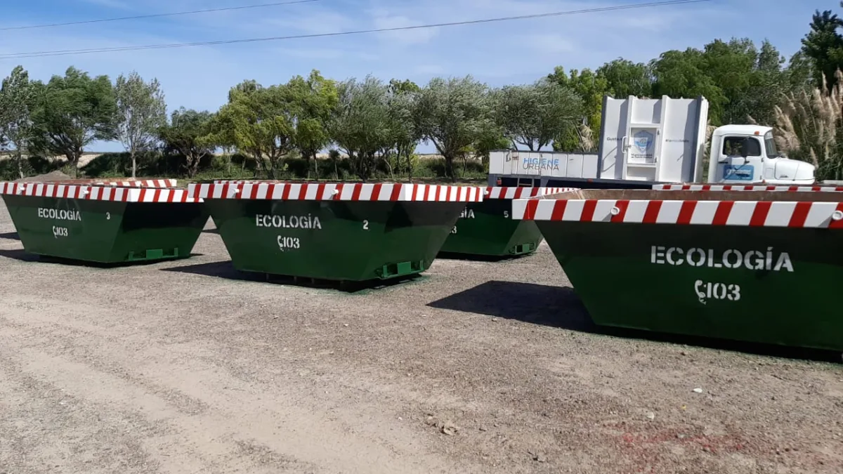 Contenedores para residuos voluminosos en barrios de Puerto Madryn