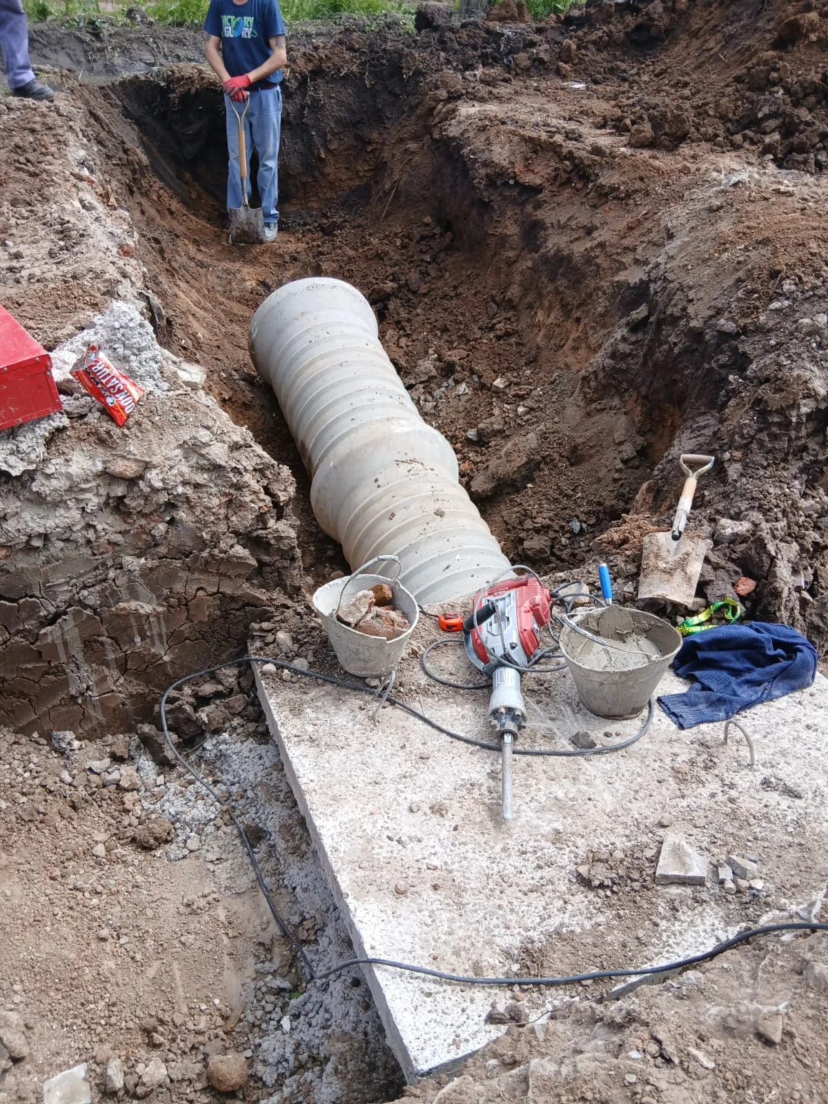 Avances en obras viales y de desagüe en San Francisco Este