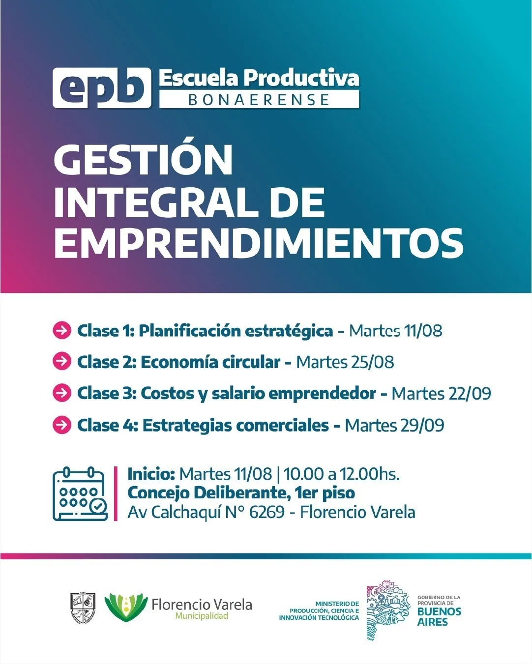 Clases gratuitas para emprendedores comienzan en agosto