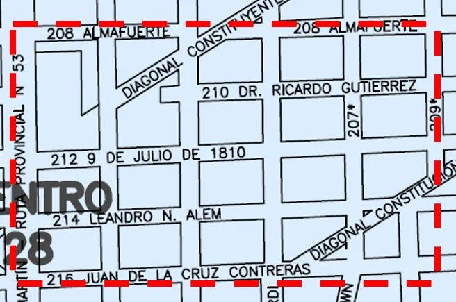 Corte de luz programado en el centro para el 7 de septiembre