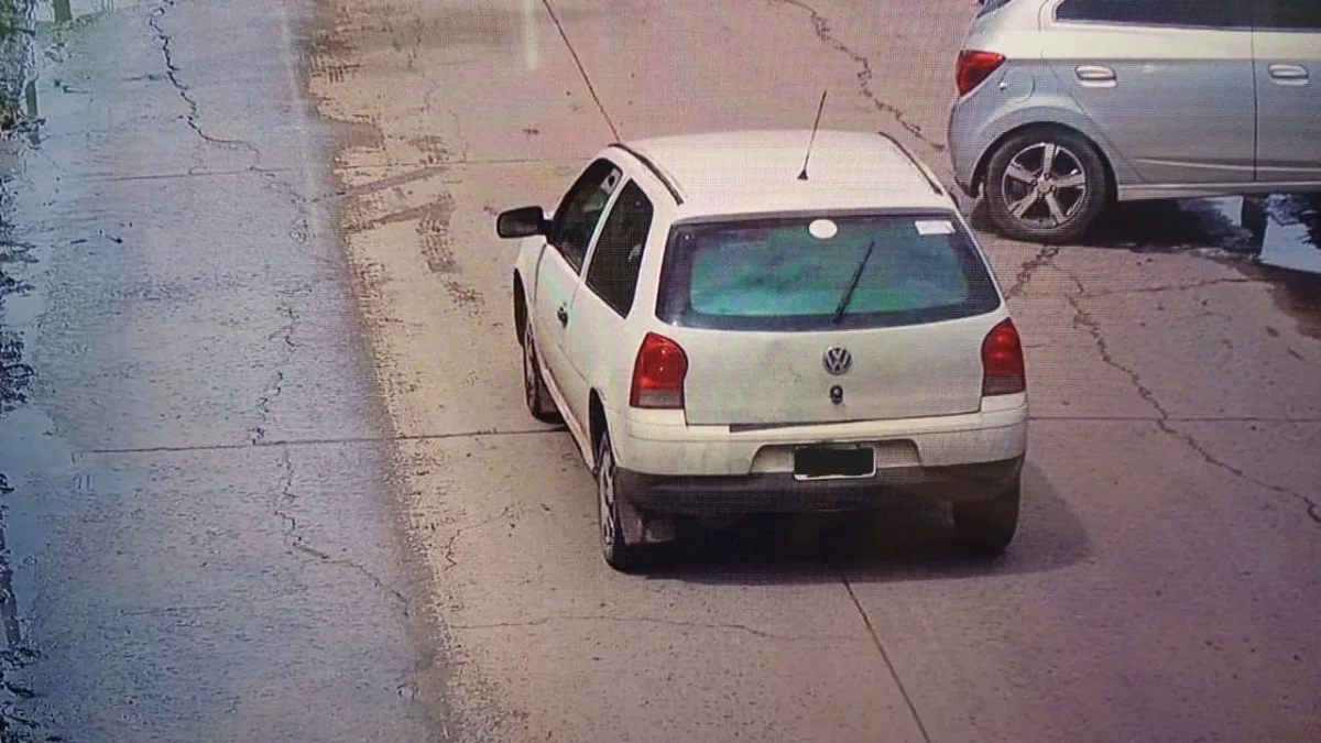Intercepción de auto robado gracias a cámaras de seguridad