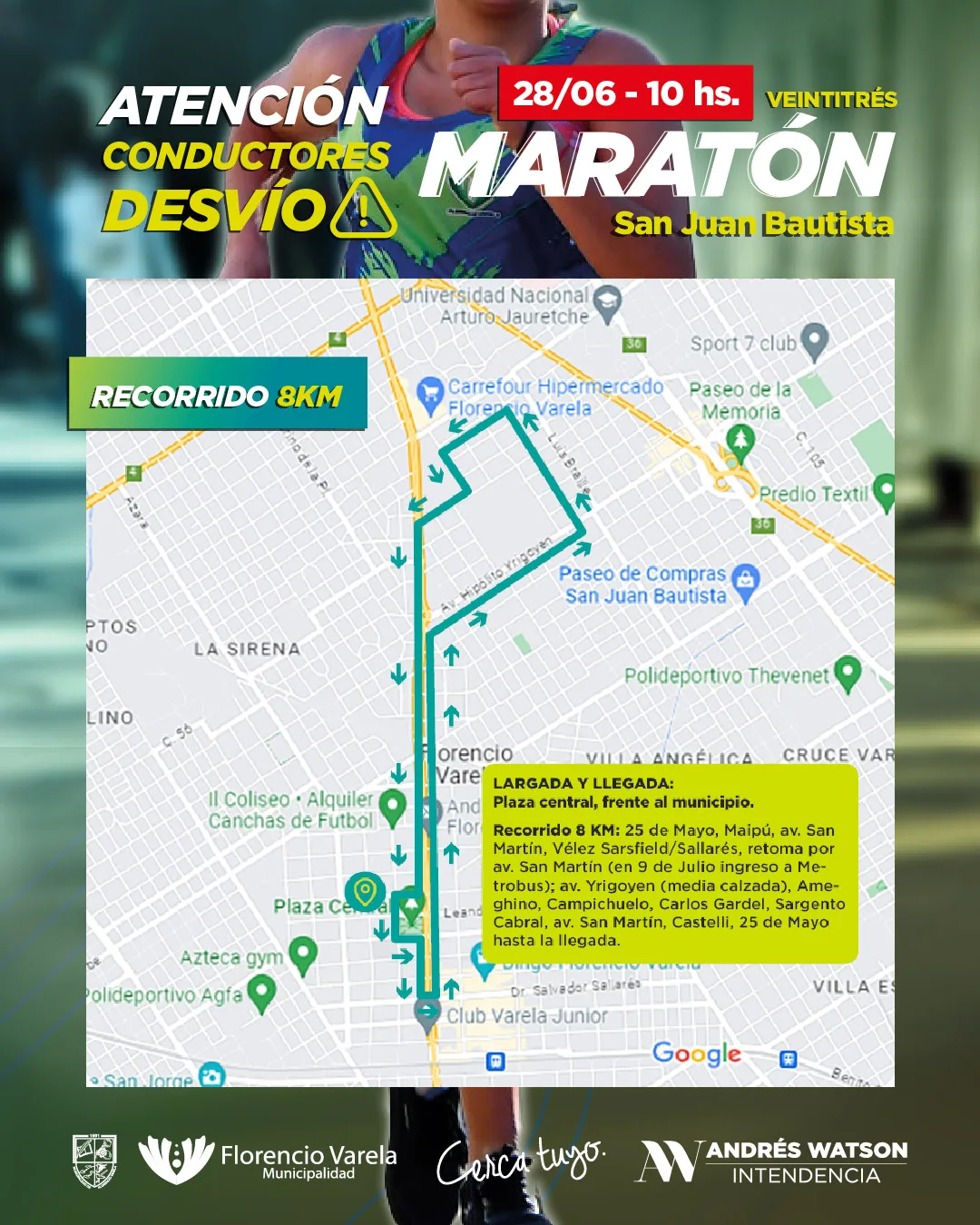 Más de 4000 corredores se inscribieron para la Maratón San Juan Bautista