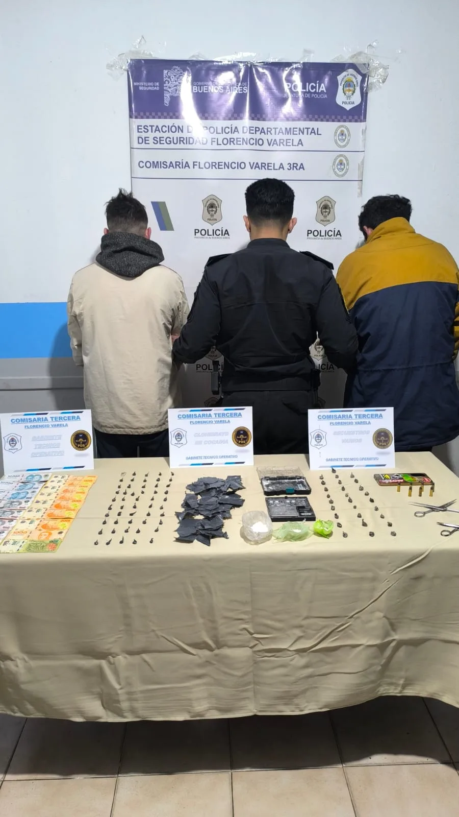 Operativo en Villa Angélica: detenciones y drogas incautadas