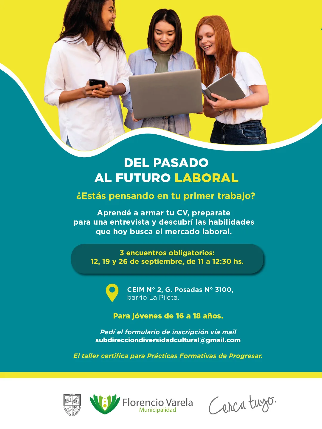 Talleres gratuitos para jóvenes sobre inserción laboral