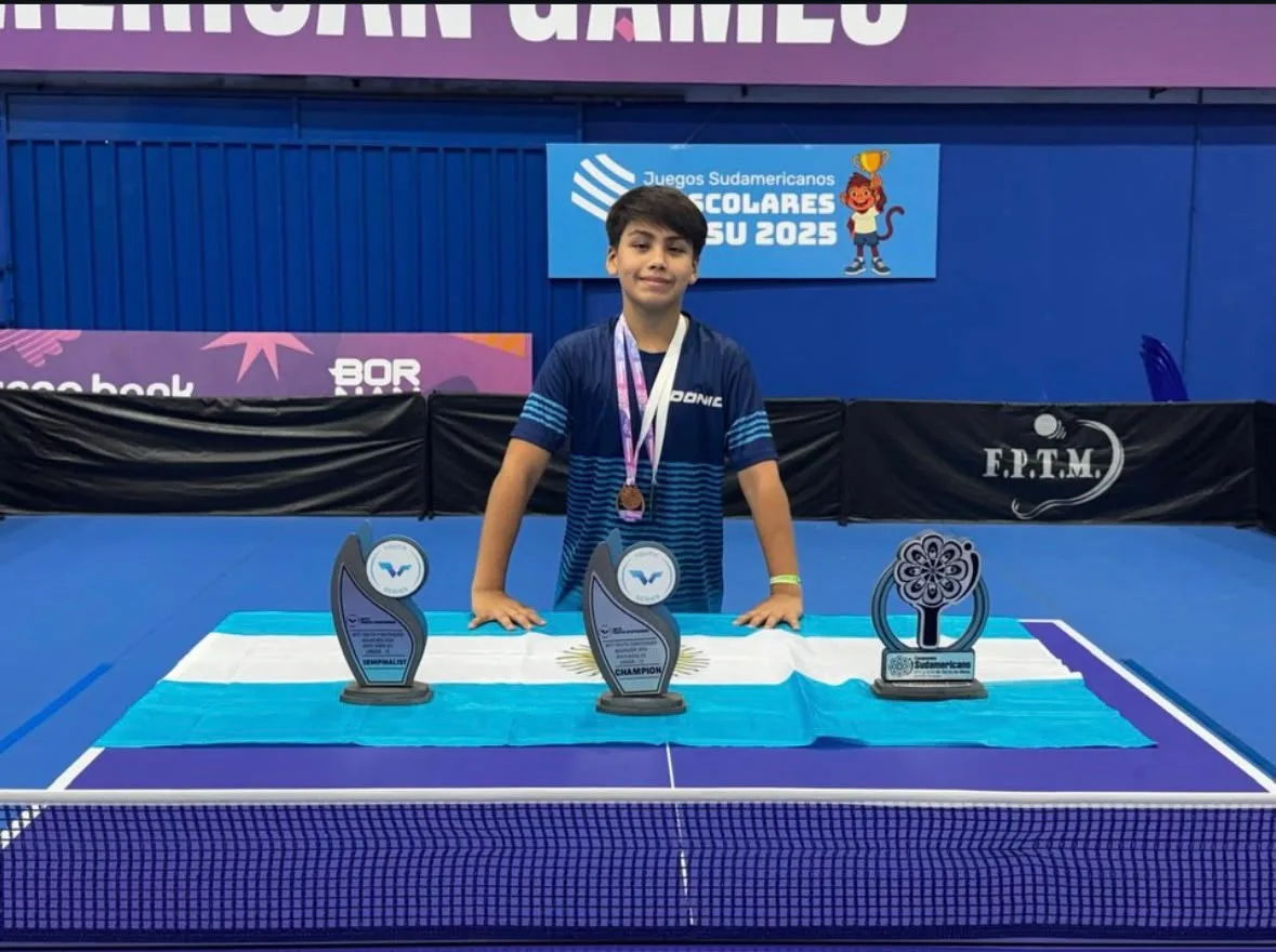 Valentino Marcial se clasificó a los Panamericanos de tenis de mesa