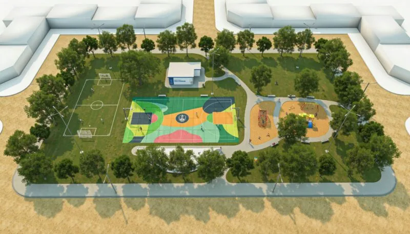 Renovación de la plaza en Villa Parque beneficiará a 5.000 vecinos