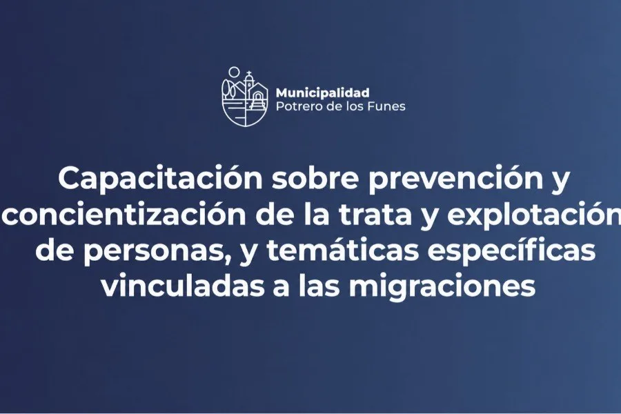 Capacitación sobre migración y trata de personas el 16 de julio