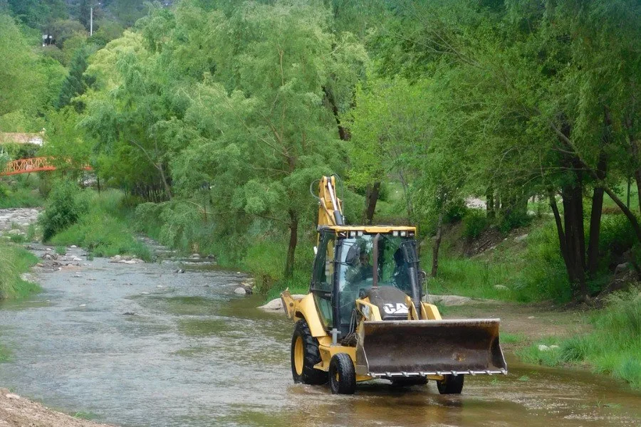 Intervenciones en Potrero de los Funes para prevenir inundaciones