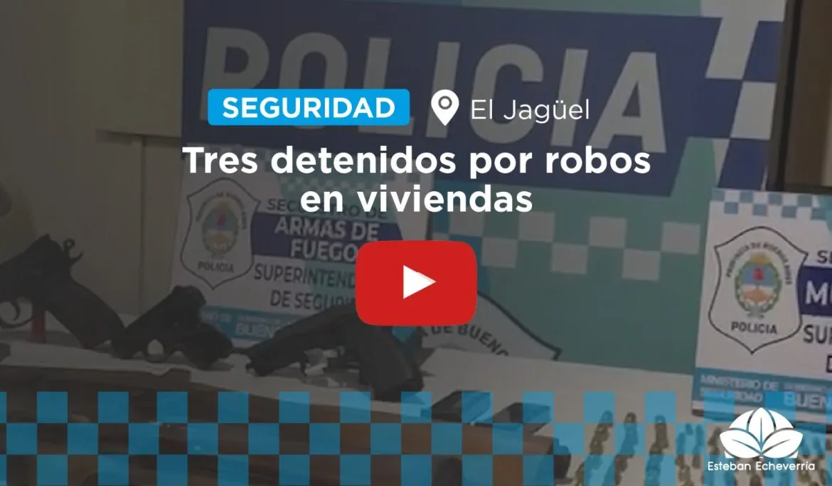 Desarticulan banda de robos en El Jagüel con tres detenidos