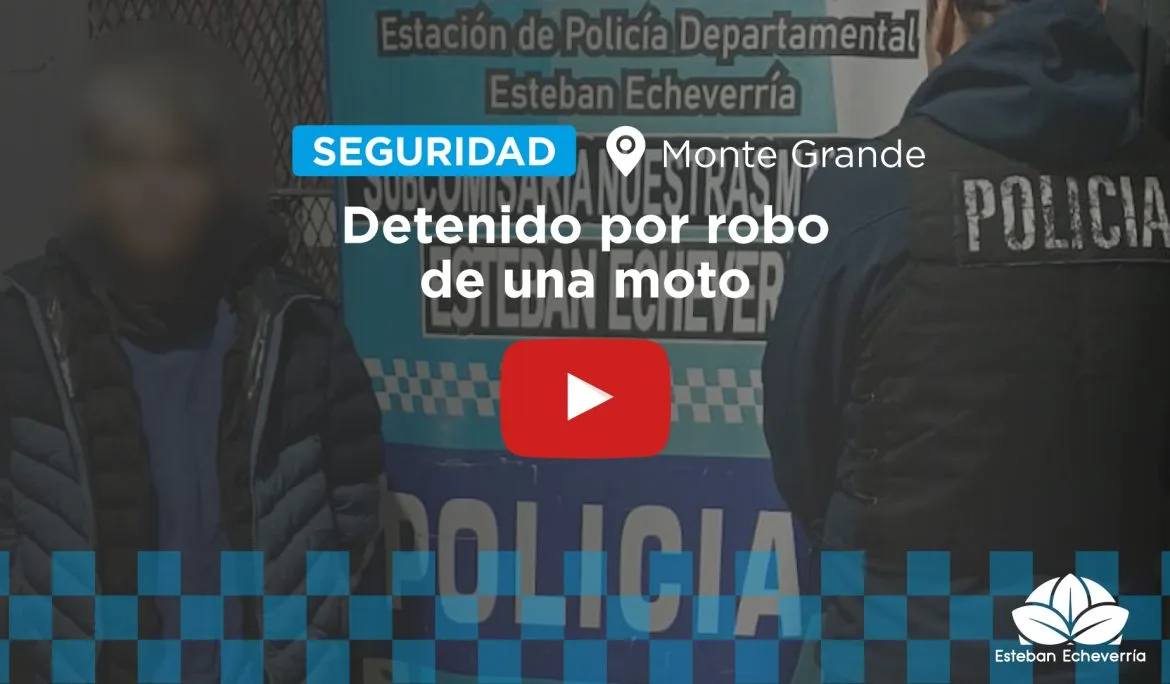Detenido por robo de moto en Luis Guillón gracias a cámaras