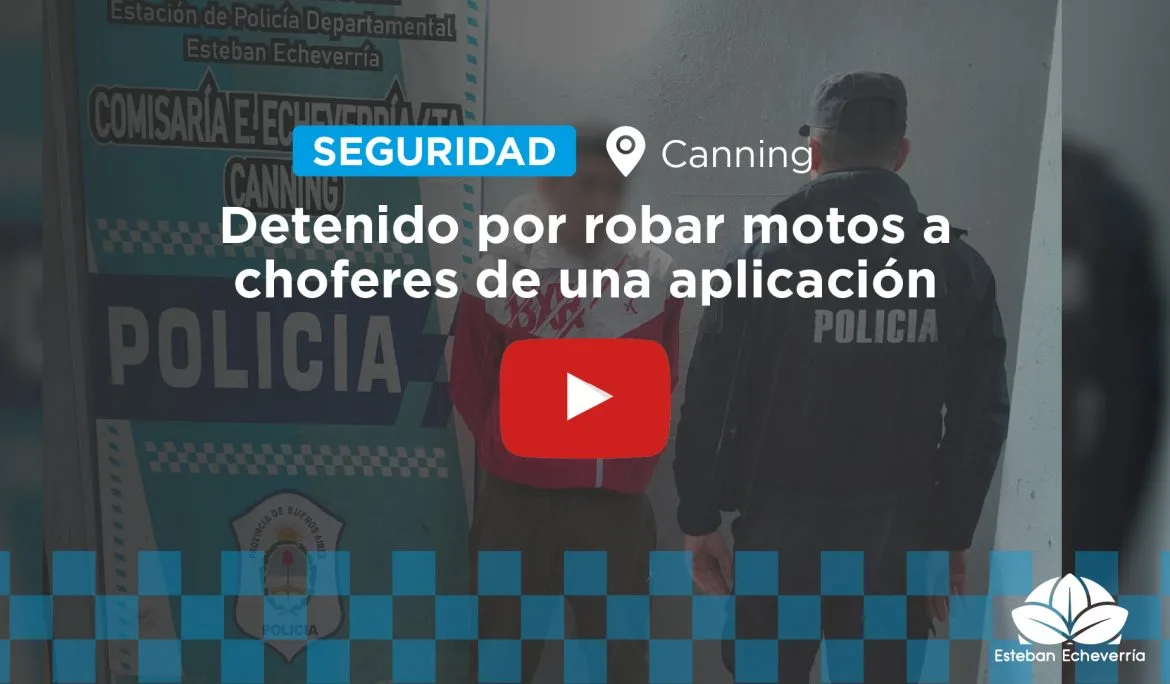 Detenido un motochorro en Canning tras investigaciones policiales