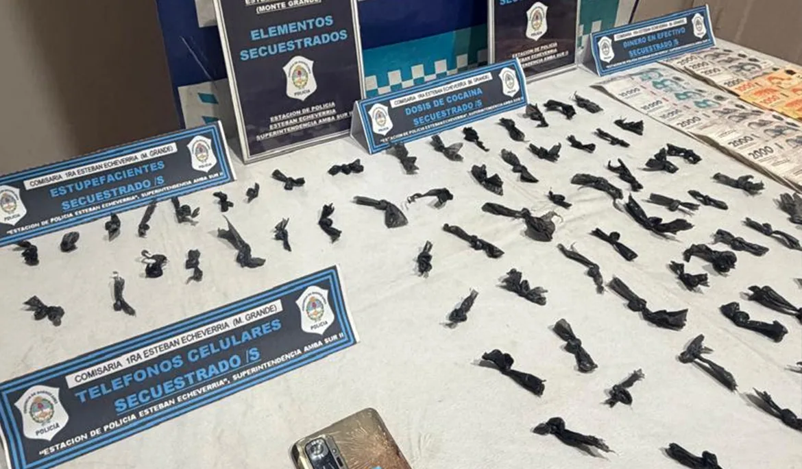 Detenidos por narcotráfico en Monte Grande tras operativos de la policía