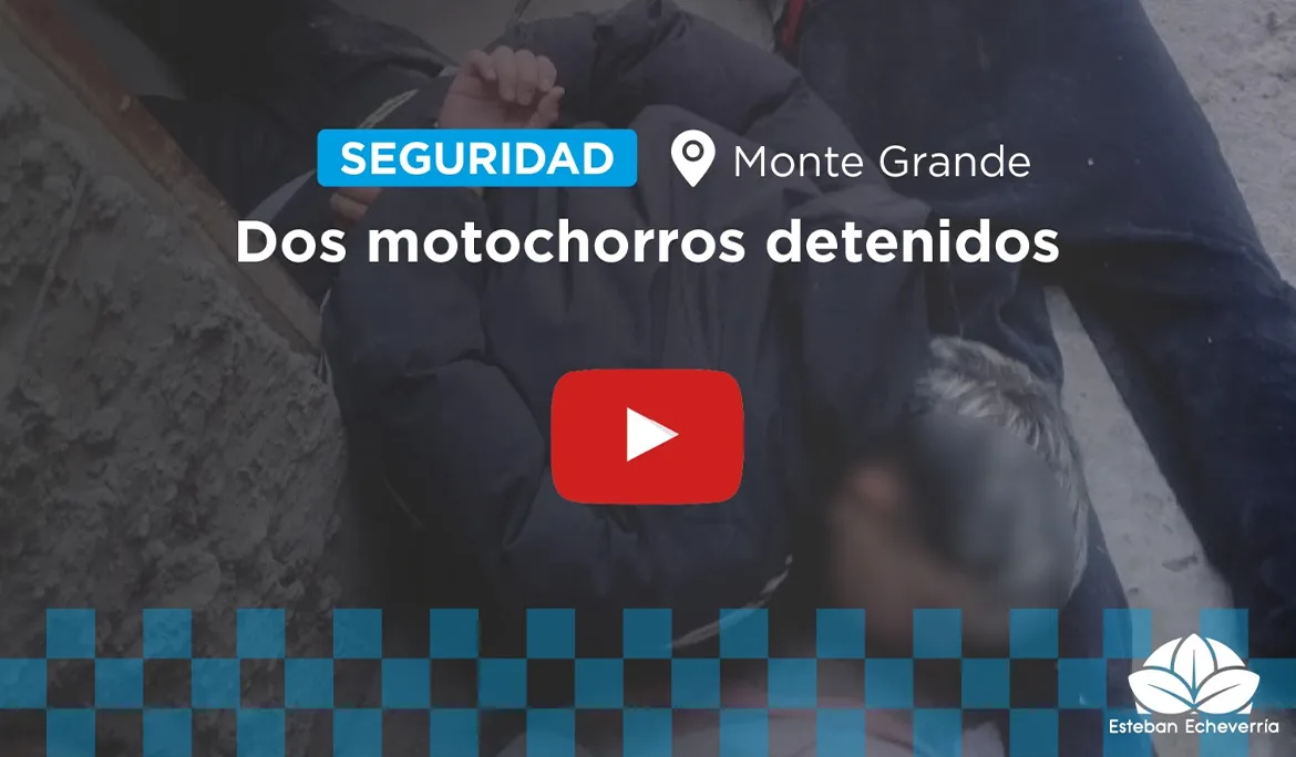 Detuvieron a dos motochorros en Monte Grande tras robo a un motociclista