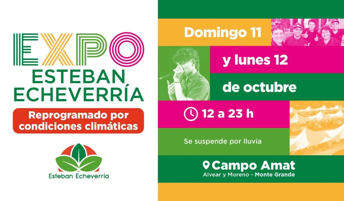 Expo Esteban Echeverría: ferias y shows en vivo este fin de semana