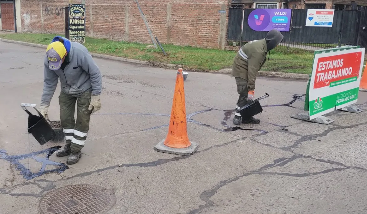 Mejoras en calles de Monte Grande para optimizar la circulación