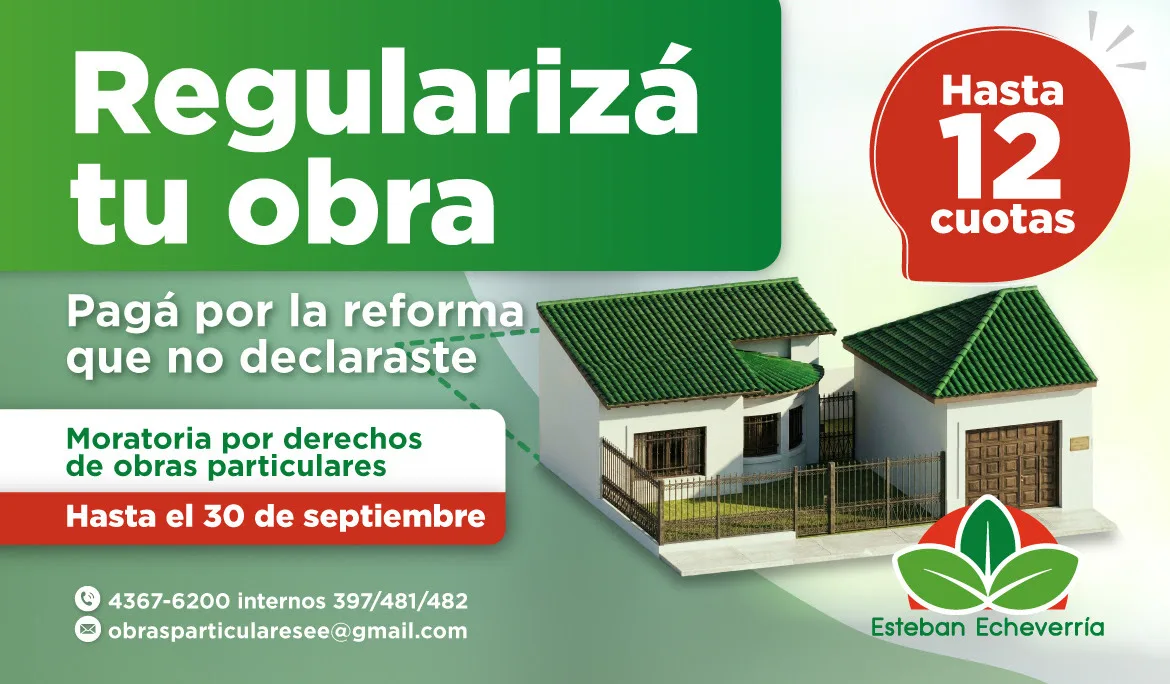 Moratoria por derechos de obras particulares se extiende hasta septiembre