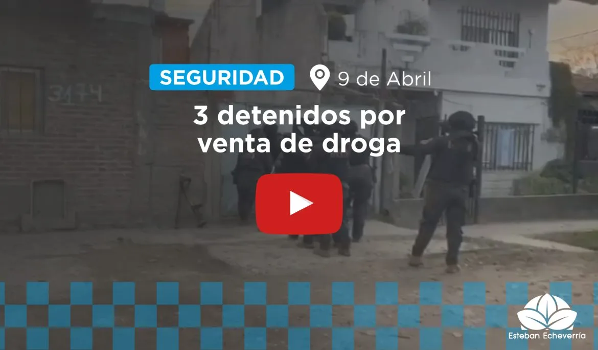 Operativo en 9 de Abril: tres detenidos y más de 150 dosis incautadas