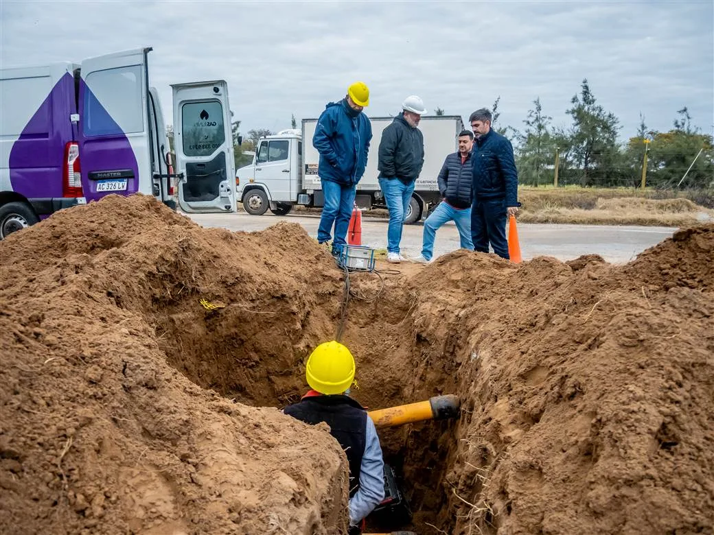 La Rufinita avanza en la conexión de gas natural para 150 familias