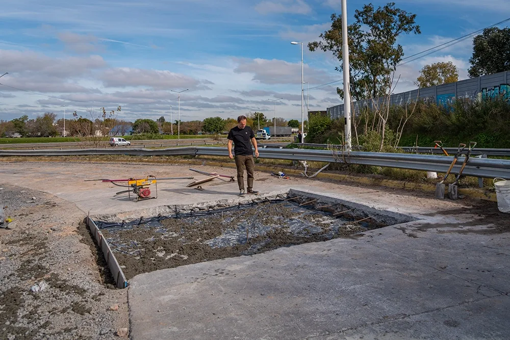 Reparación de accesos en Ruta 6 mejora la circulación local