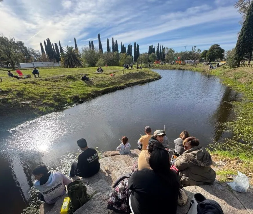 Comienza la Escuela de Pesca con mateada en el Parque Municipal