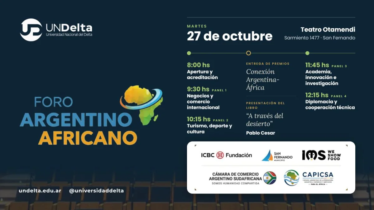 Foro Argentino Africano se realizará en San Fernando