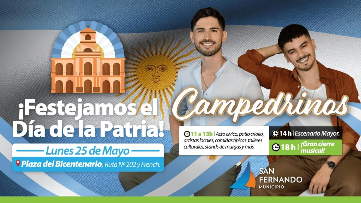San Fernando celebró el 25 de Mayo con música y tradiciones