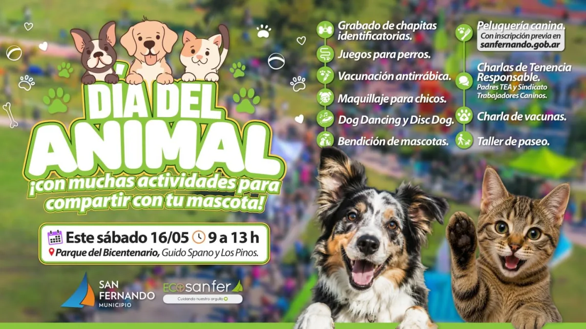 San Fernando celebró el Día del Animal con actividades para mascotas