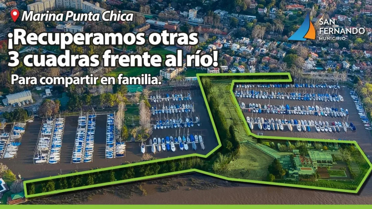 San Fernando sumó tres cuadras de espacio verde frente al río