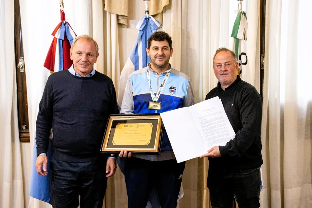 Pascual Ramírez, campeón mundial de bochas, fue recibido en Río Cuarto