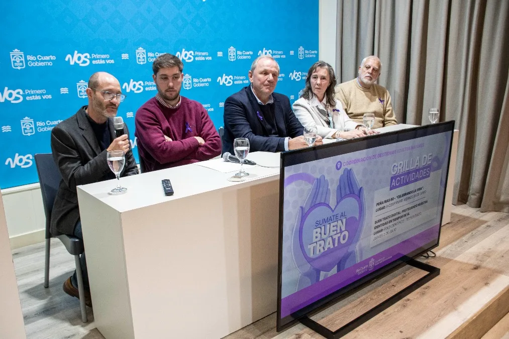 Río Cuarto lanzó campaña para promover el buen trato a mayores