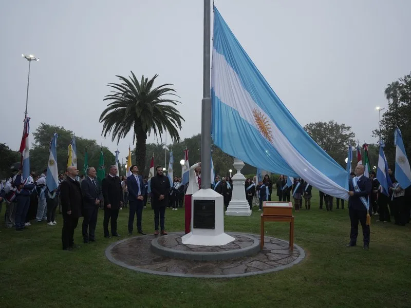 Acto por el Día de la Bandera en Villa María el 19 de junio