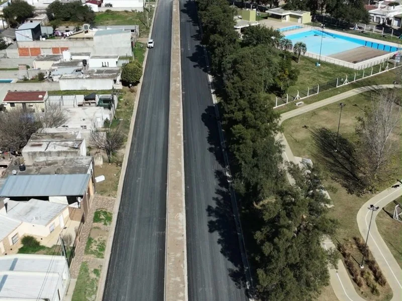 Avanza la pavimentación de Avenida Mercedarios en Villa María