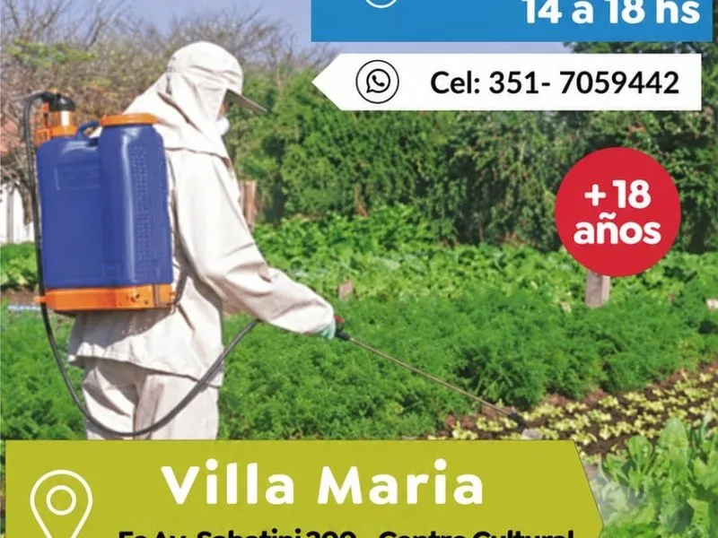 Capacitación en fitosanitarios para operarios en Villa María