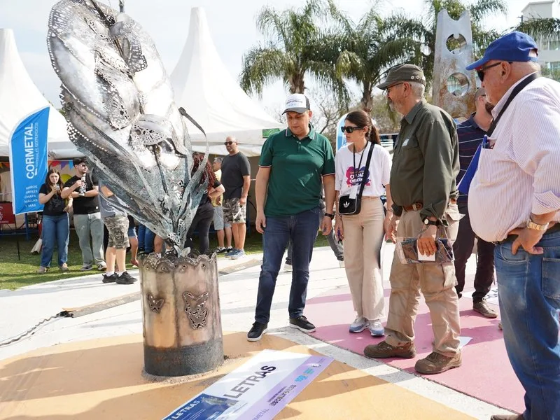El arte del hierro brilló en el Encuentro Nacional de Escultores