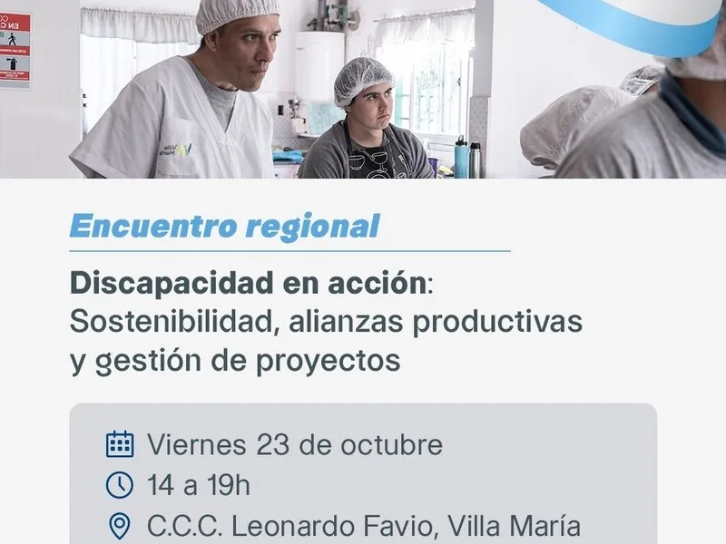 Encuentro Regional por la Discapacidad en Villa María el 23 de octubre