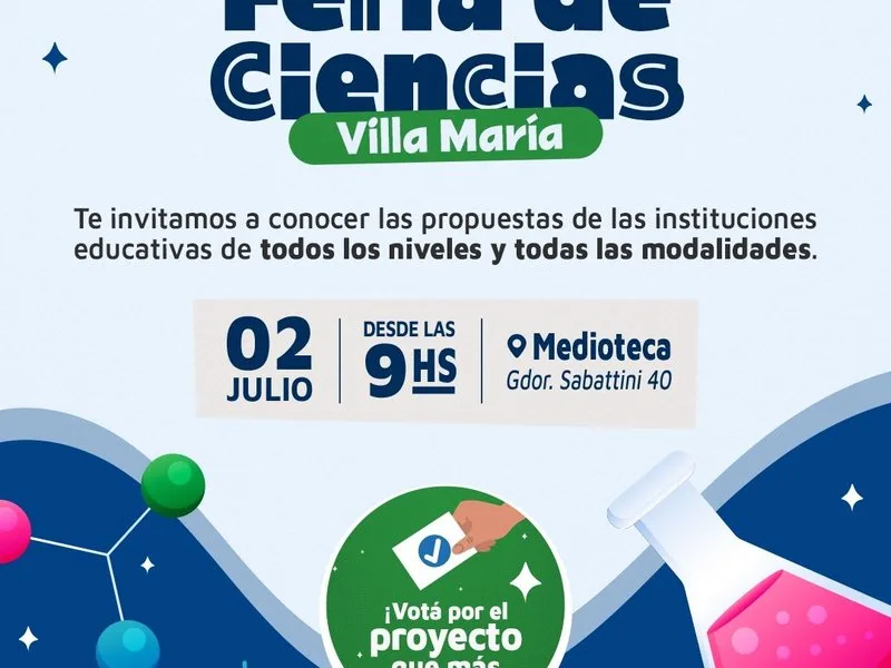 Feria de Ciencias en Villa María: 27 proyectos de 20 instituciones